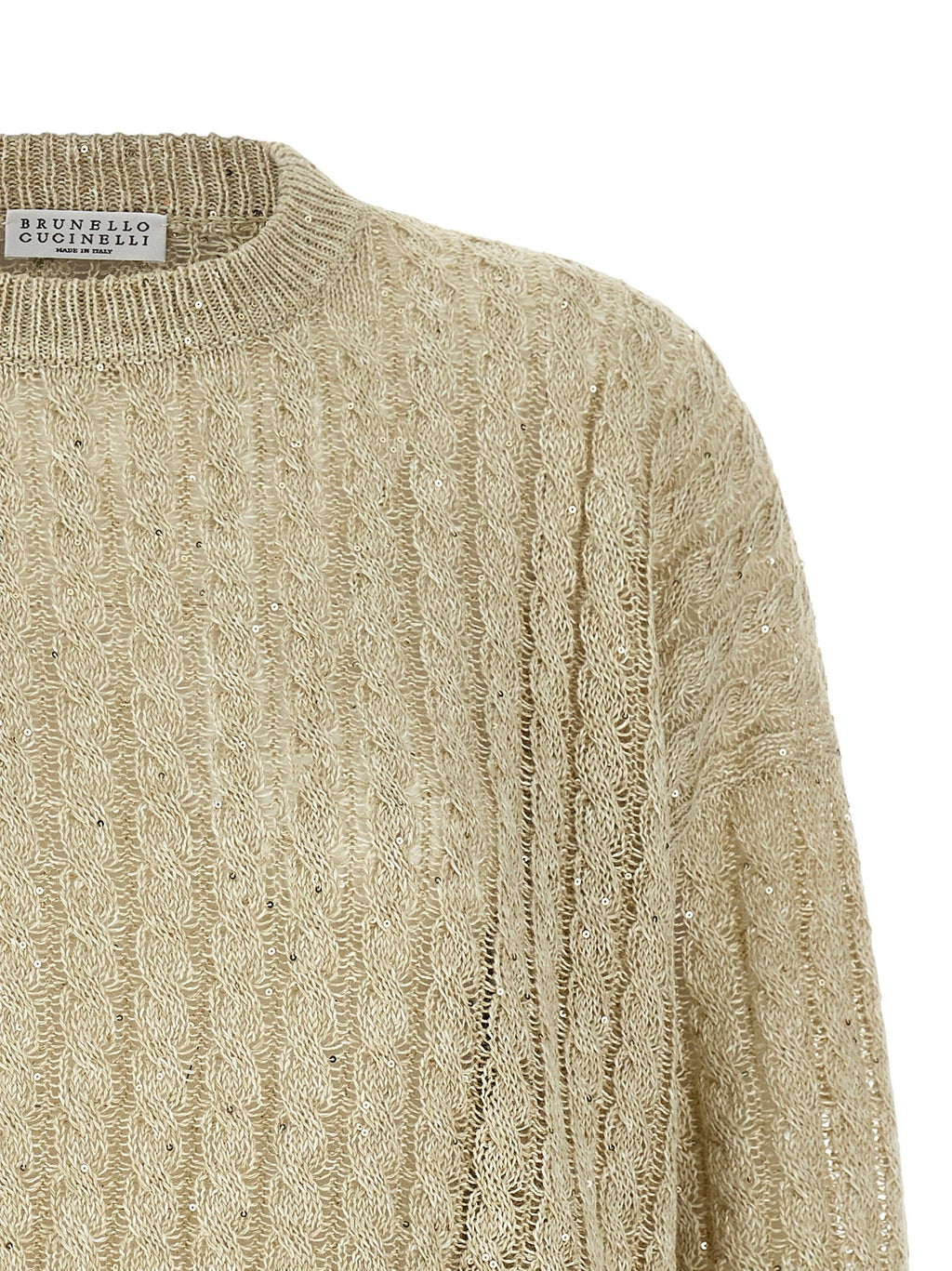 Brunello Cucinelli Brunello Cucinelli Dazzling Cable Sweater