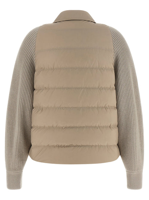 Brunello Cucinelli Brunello Cucinelli Shiny Flap Detail Down Jacket