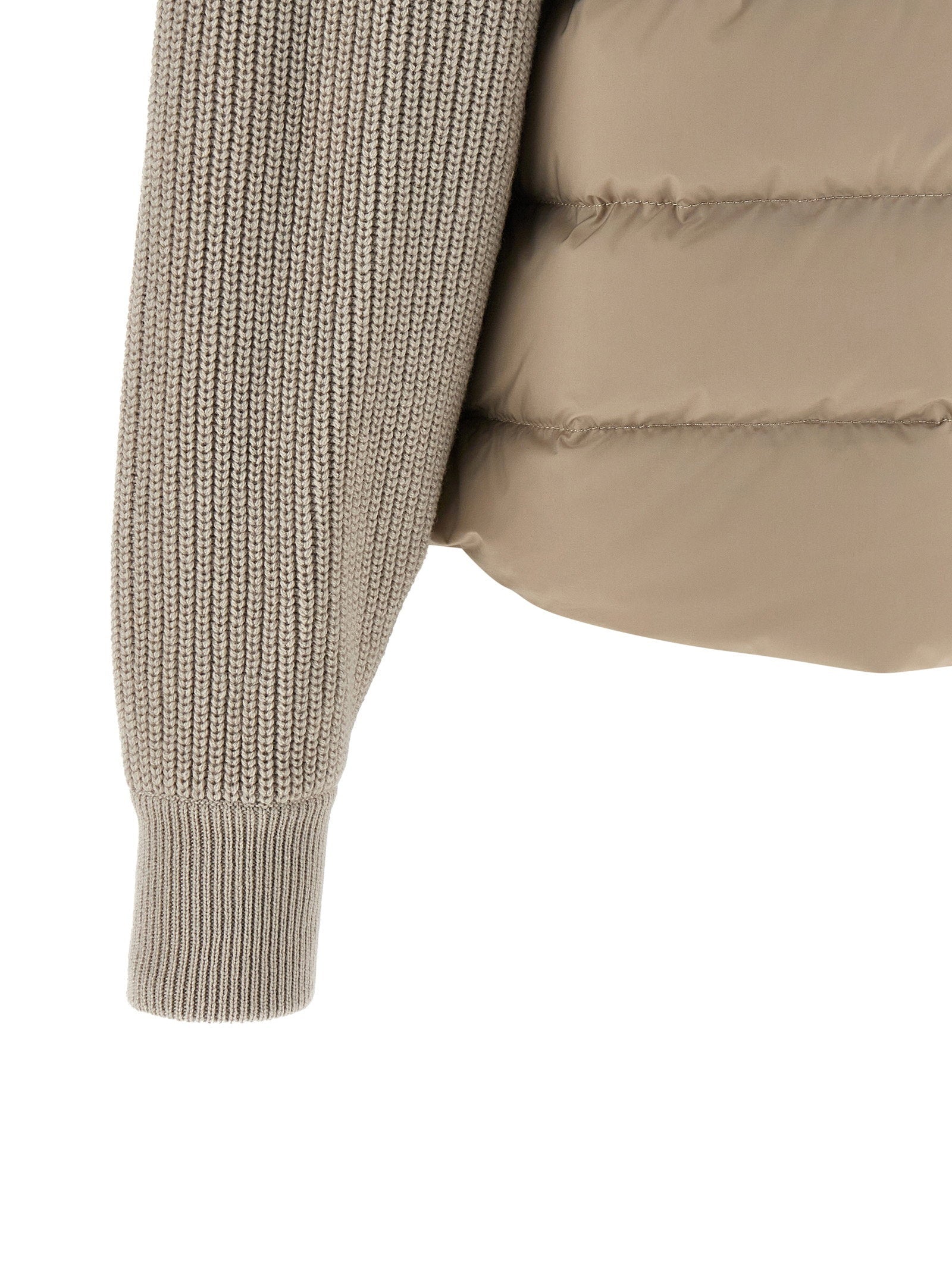 Brunello Cucinelli Brunello Cucinelli Shiny Flap Detail Down Jacket