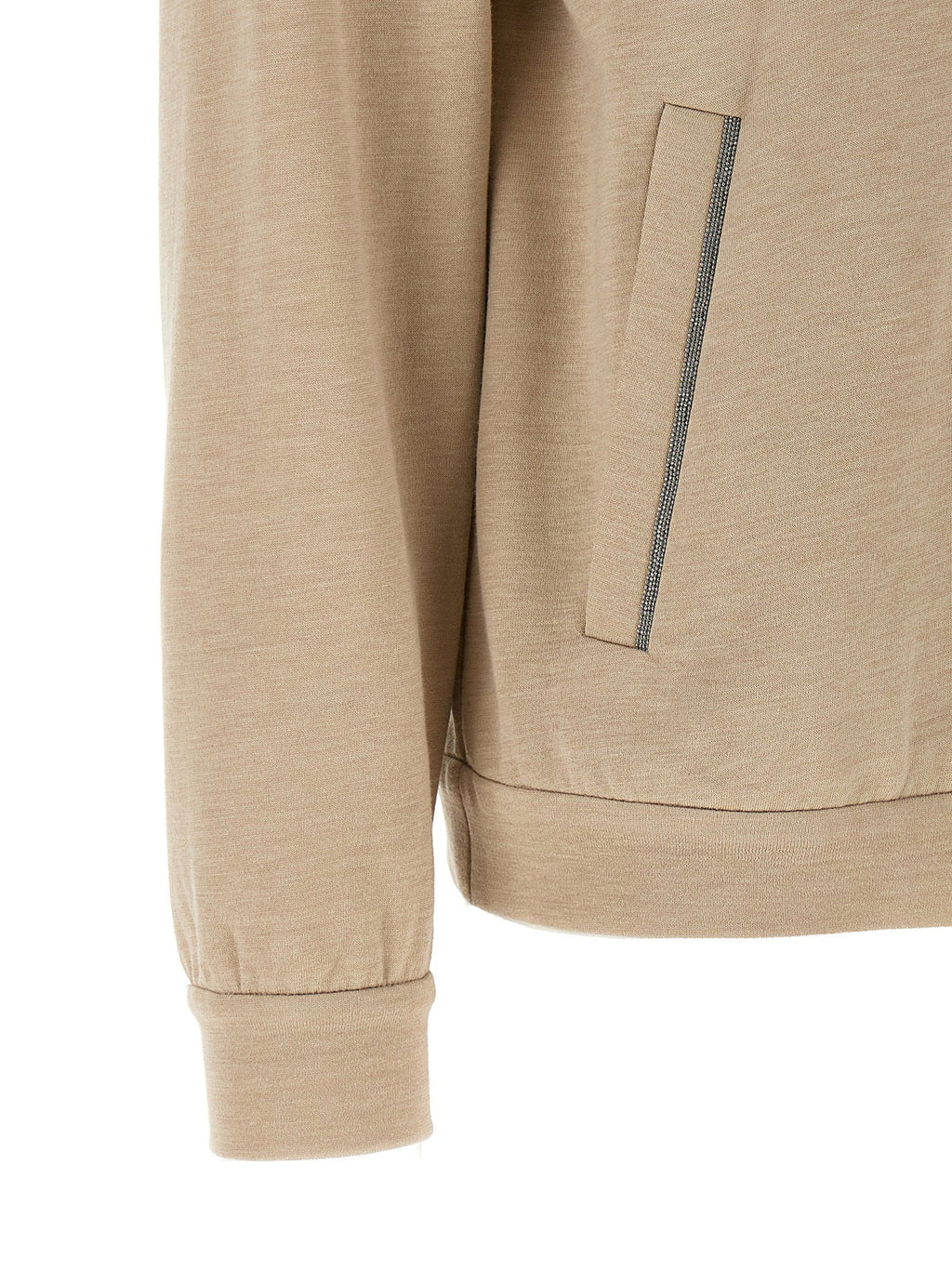 Brunello Cucinelli Brunello Cucinelli Precious Zipper Pull Hoodie