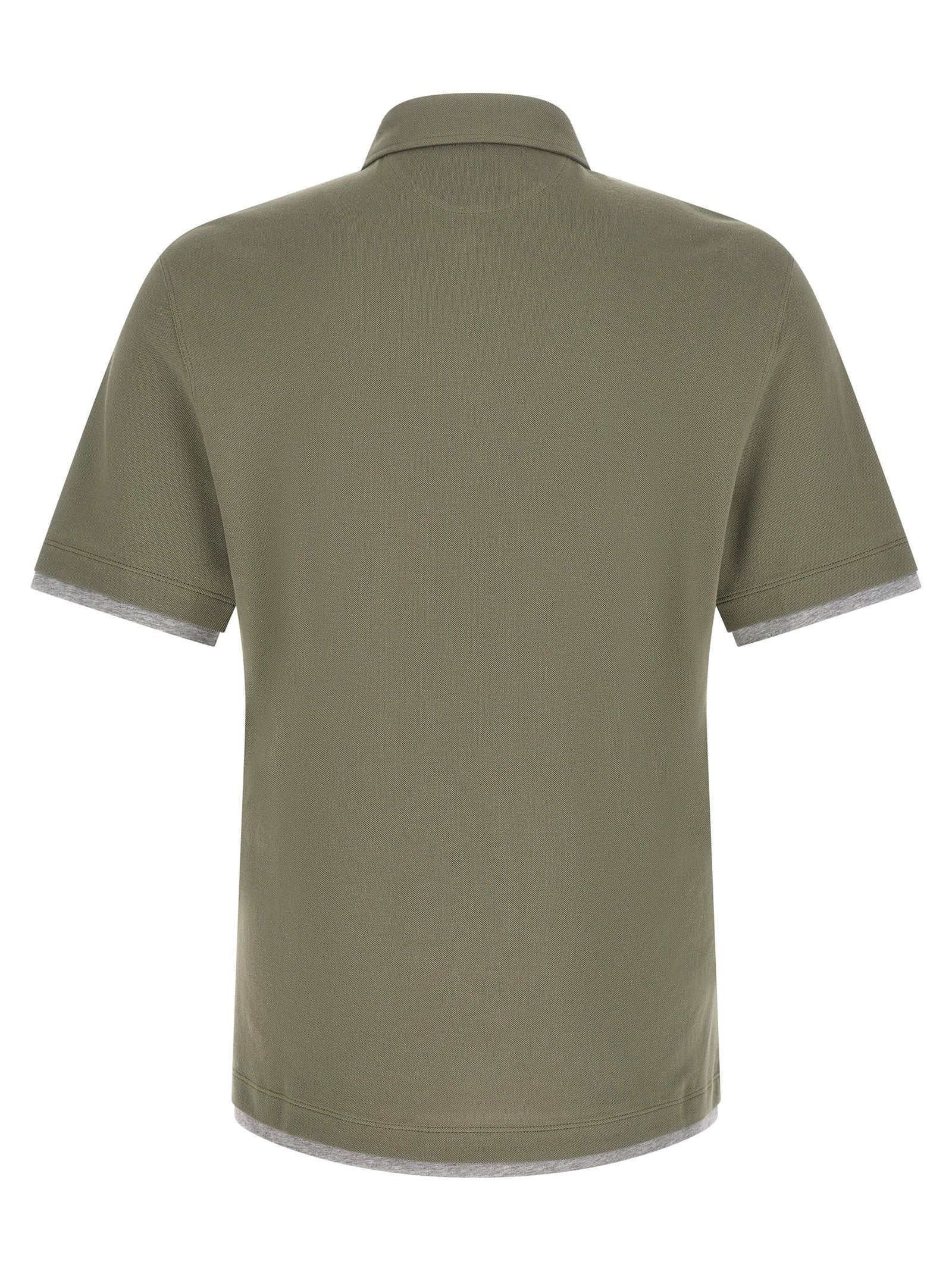 Brunello Cucinelli Brunello Cucinelli Faux Layering Polo Shirt