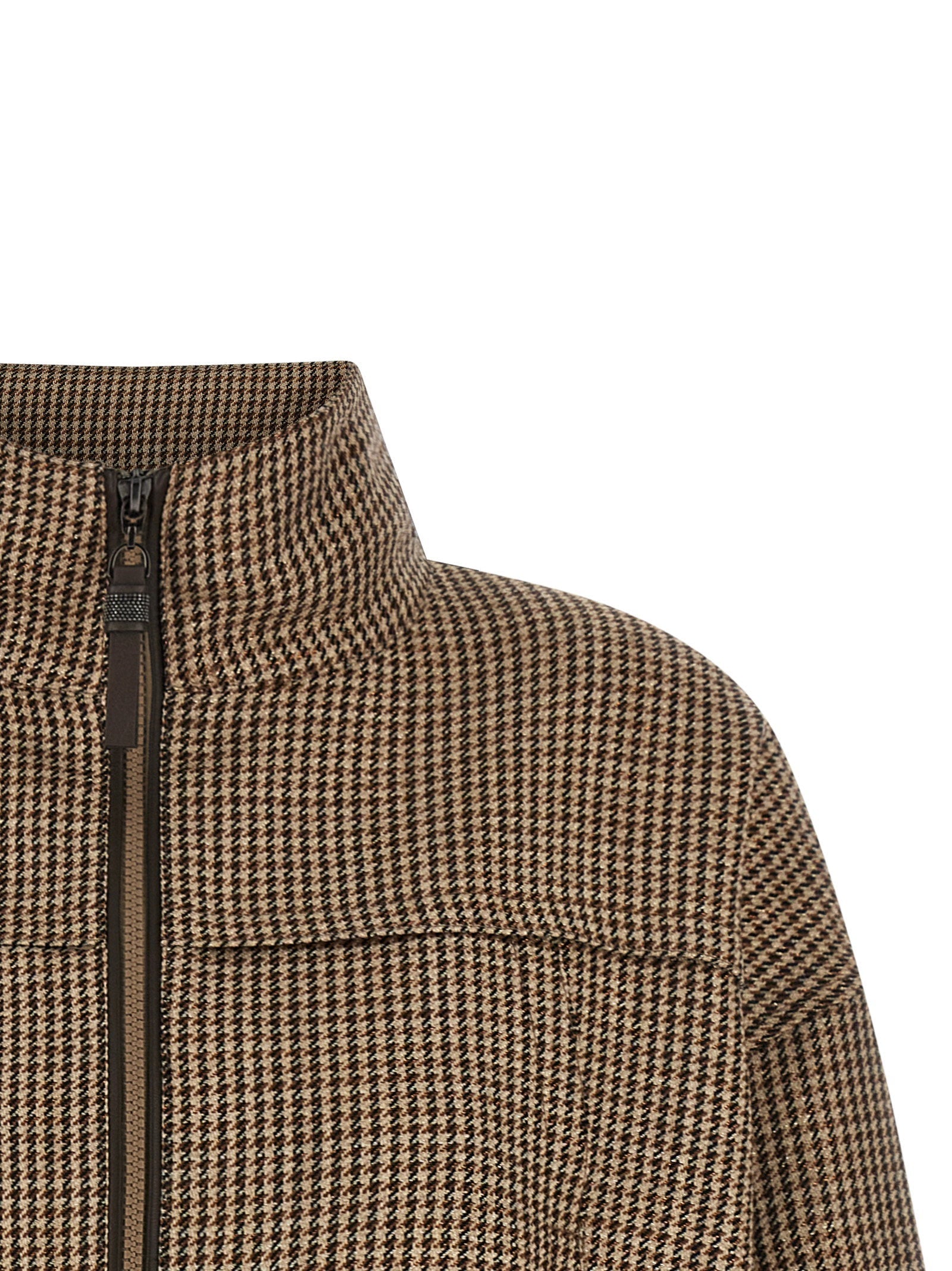Brunello Cucinelli Brunello Cucinelli Shiny Zipper Pull Jacket