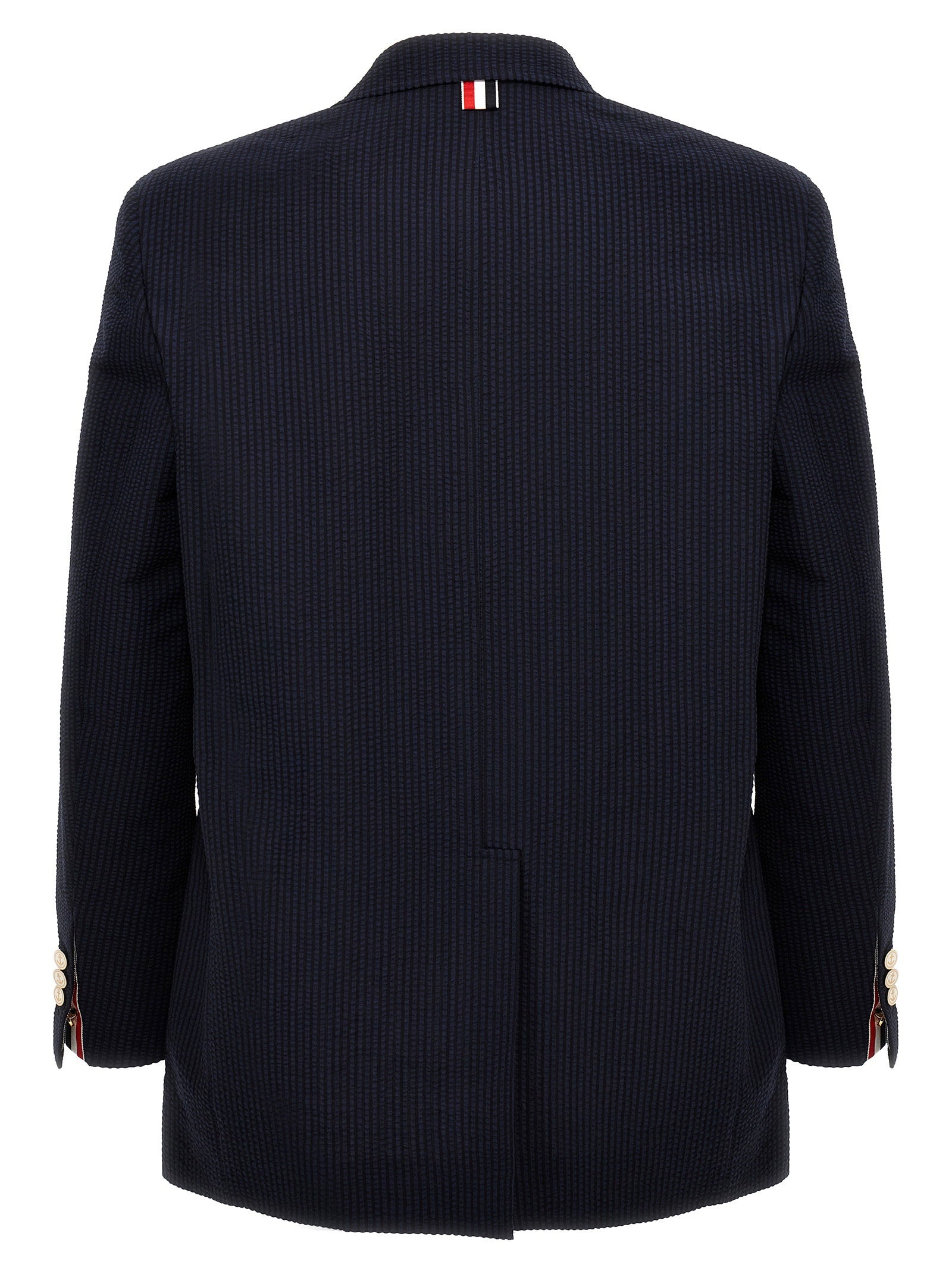 Thom Browne Thom Browne Single-breasted Seersucker Blazer