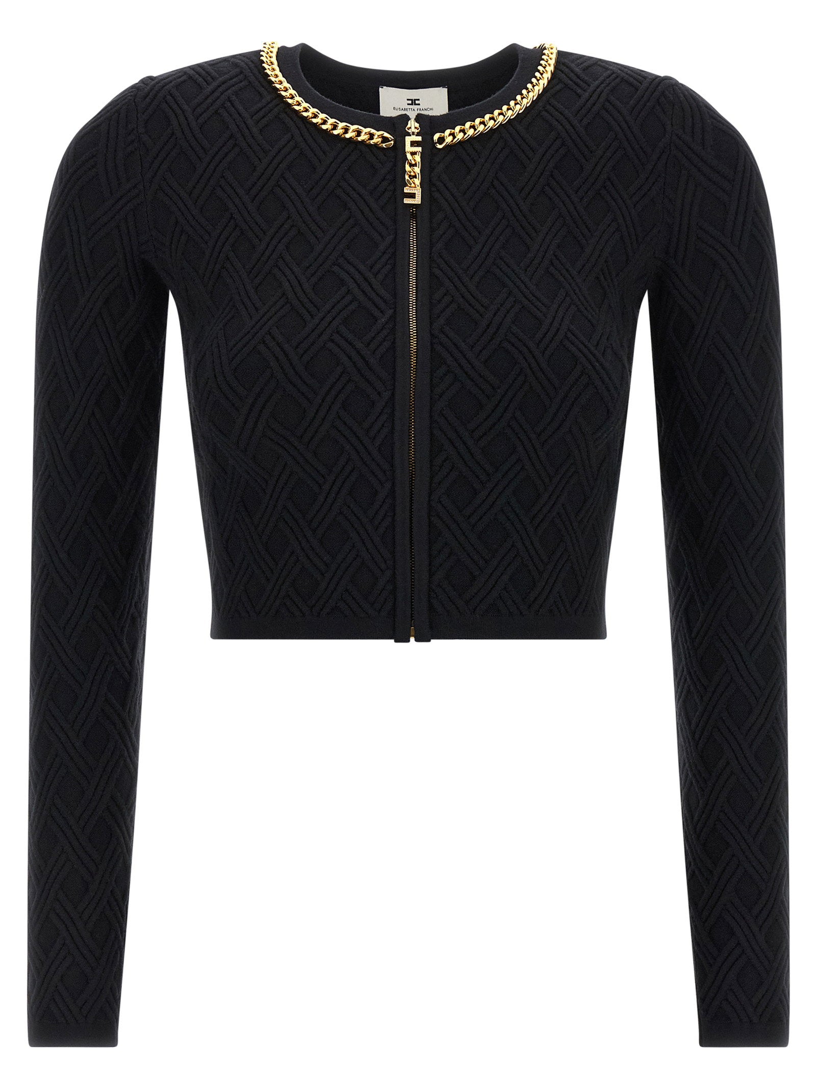 Elisabetta Franchi Elisabetta Franchi Jewel Zip Puller Cardigan