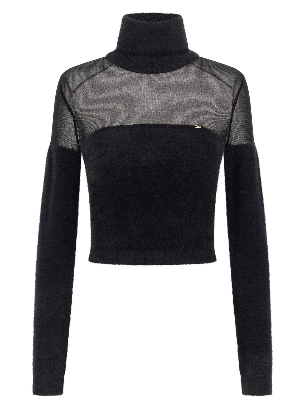 Elisabetta Franchi Elisabetta Franchi Brushed Insert Turtleneck Sweater
