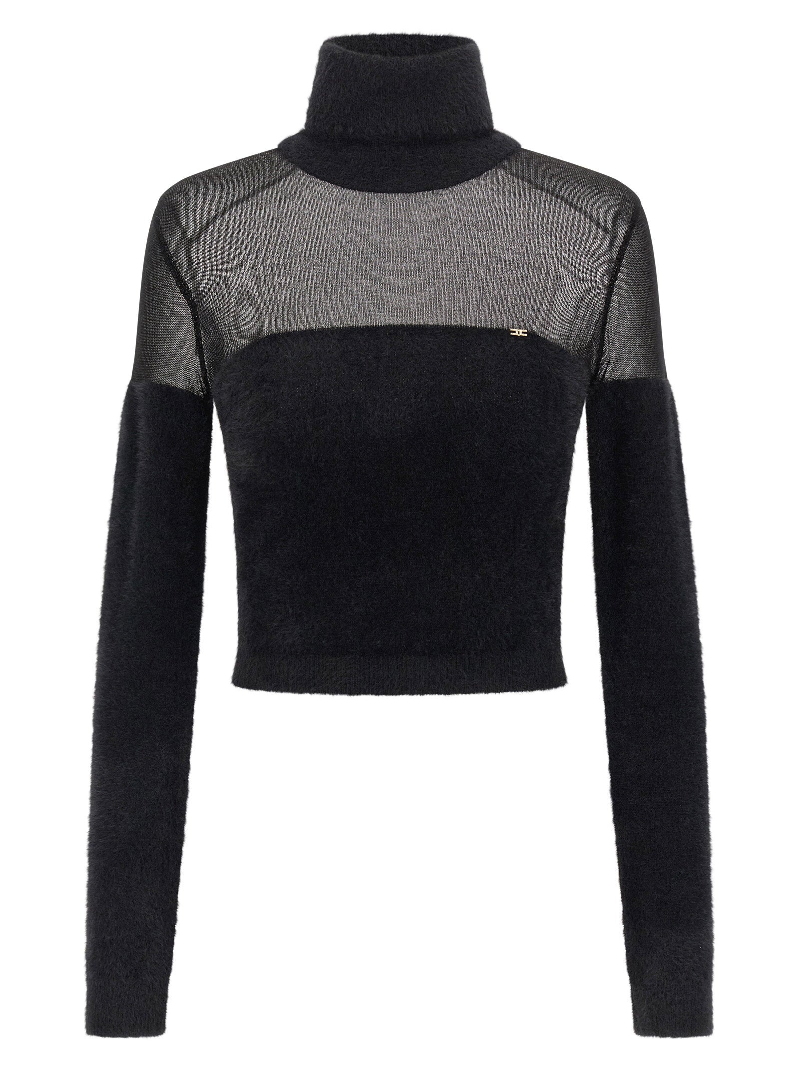 Elisabetta Franchi Elisabetta Franchi Brushed Insert Turtleneck Sweater