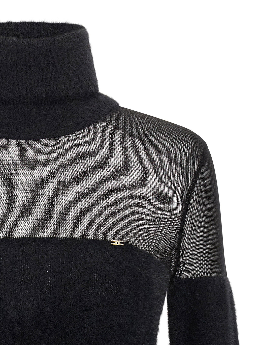 Elisabetta Franchi Elisabetta Franchi Brushed Insert Turtleneck Sweater