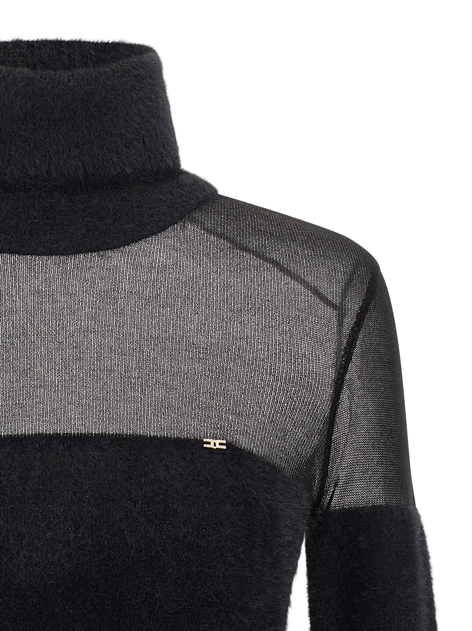 Elisabetta Franchi Elisabetta Franchi Brushed Insert Turtleneck Sweater