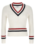 Thom Browne Thom Browne Rwb Intarsia Sweater