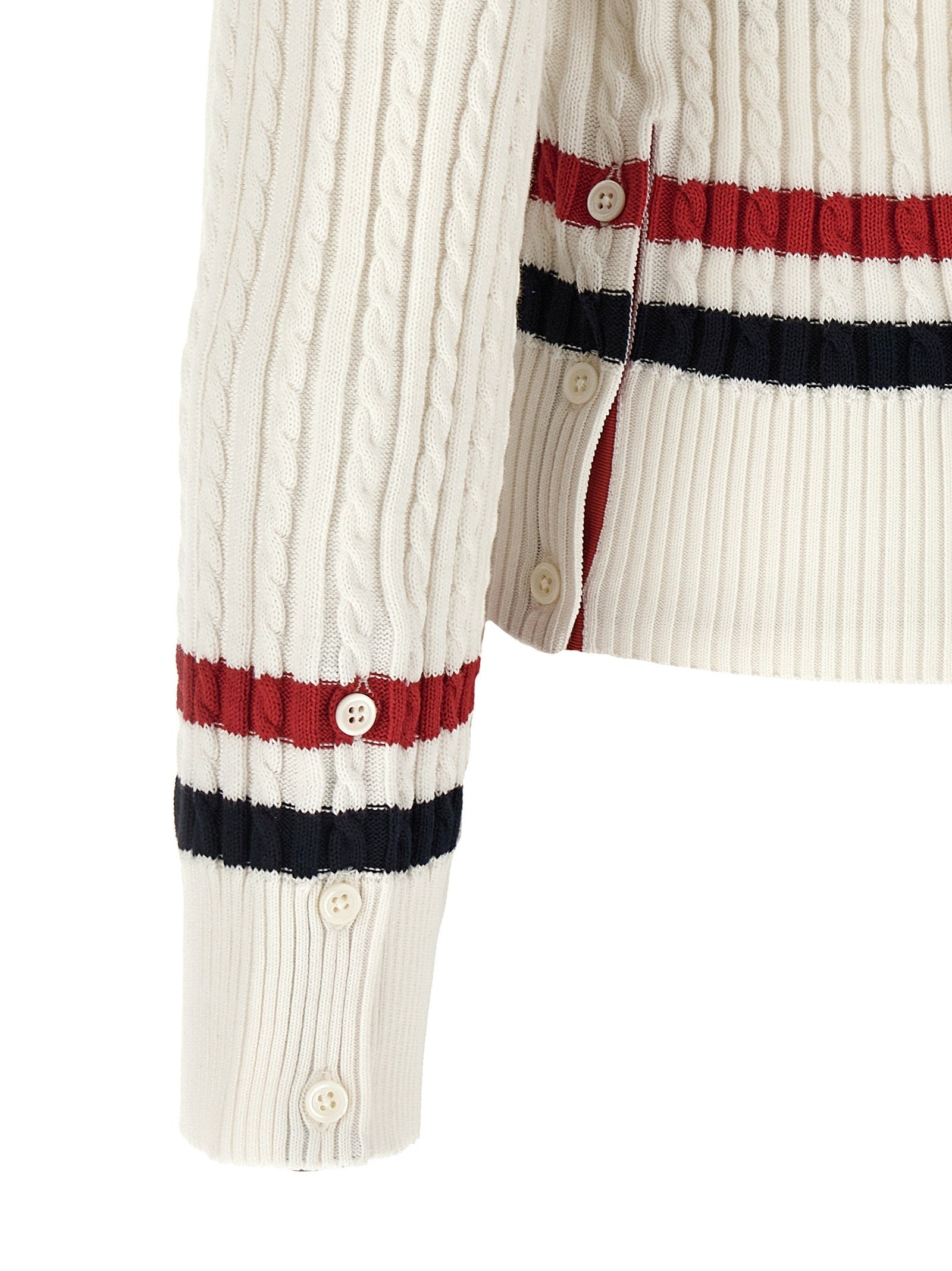 Thom Browne Thom Browne Rwb Intarsia Sweater