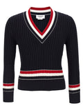 Thom Browne Thom Browne Rwb Intarsia Sweater