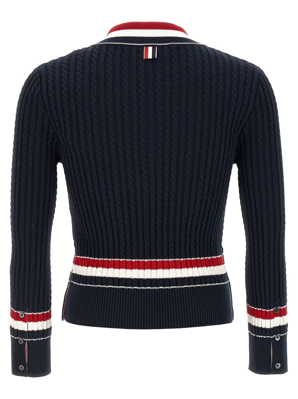 Thom Browne Thom Browne Rwb Intarsia Sweater