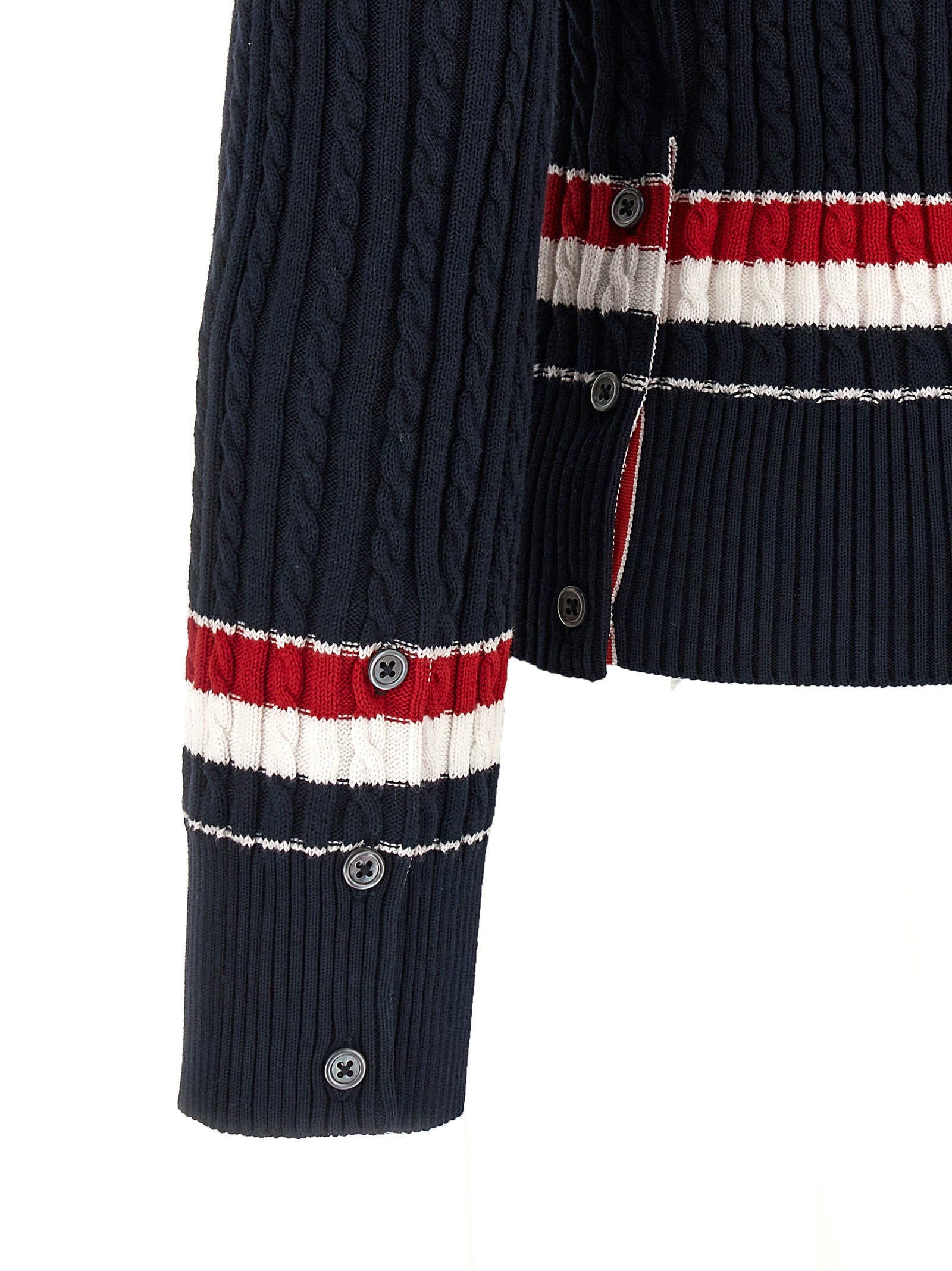Thom Browne Thom Browne Rwb Intarsia Sweater