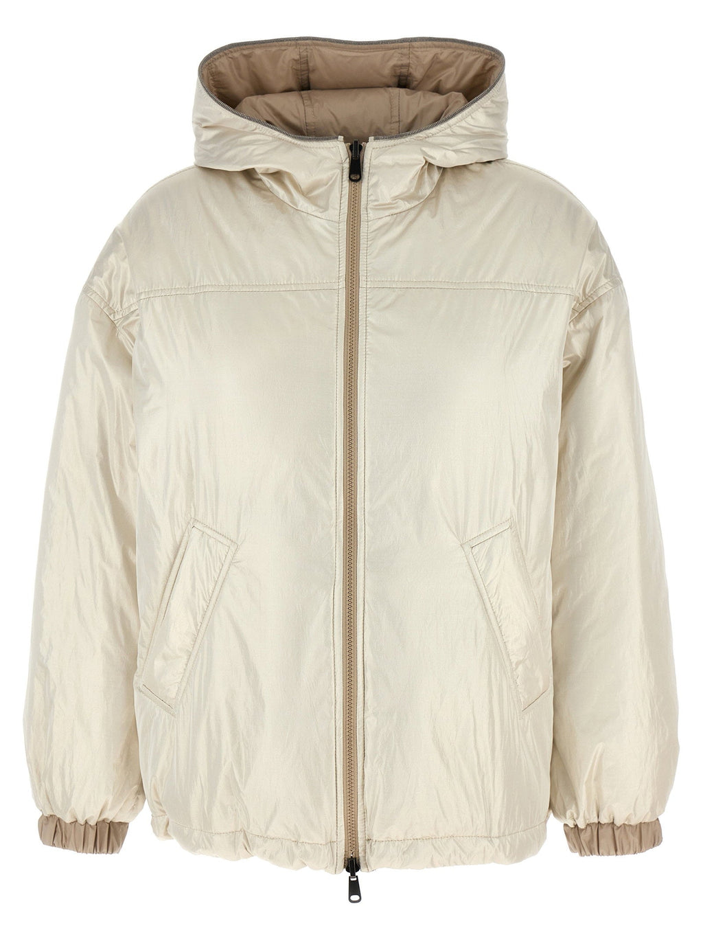 Brunello Cucinelli Brunello Cucinelli Laminated Reversible Down Jacket