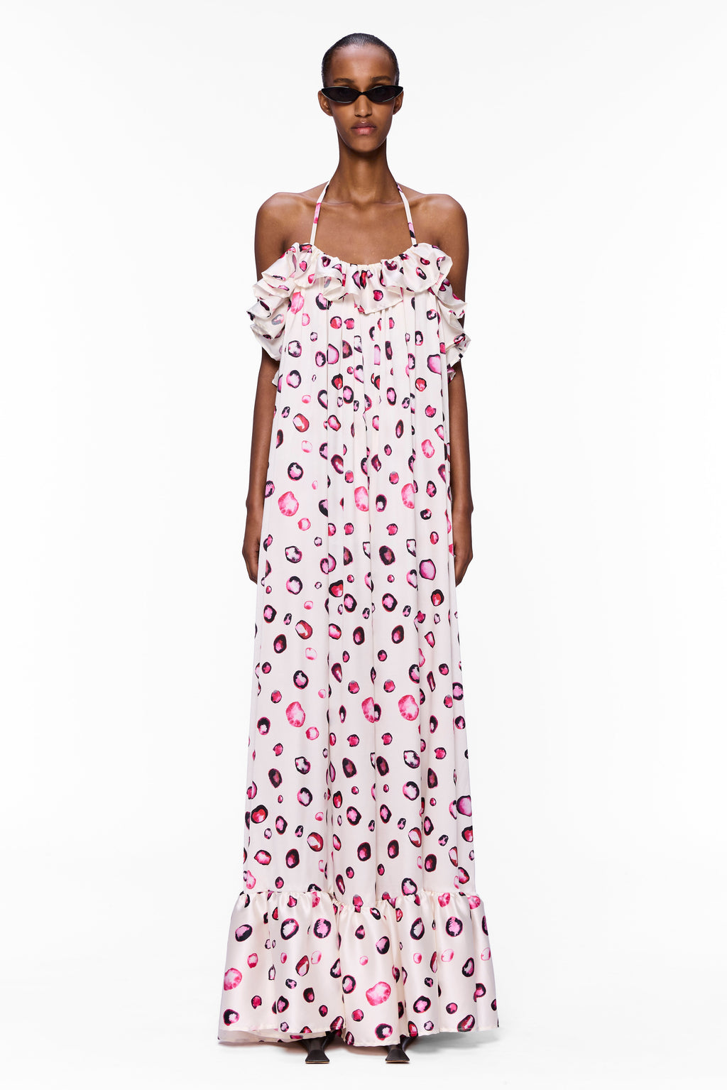 The Ruffled Slip Dress : Silk