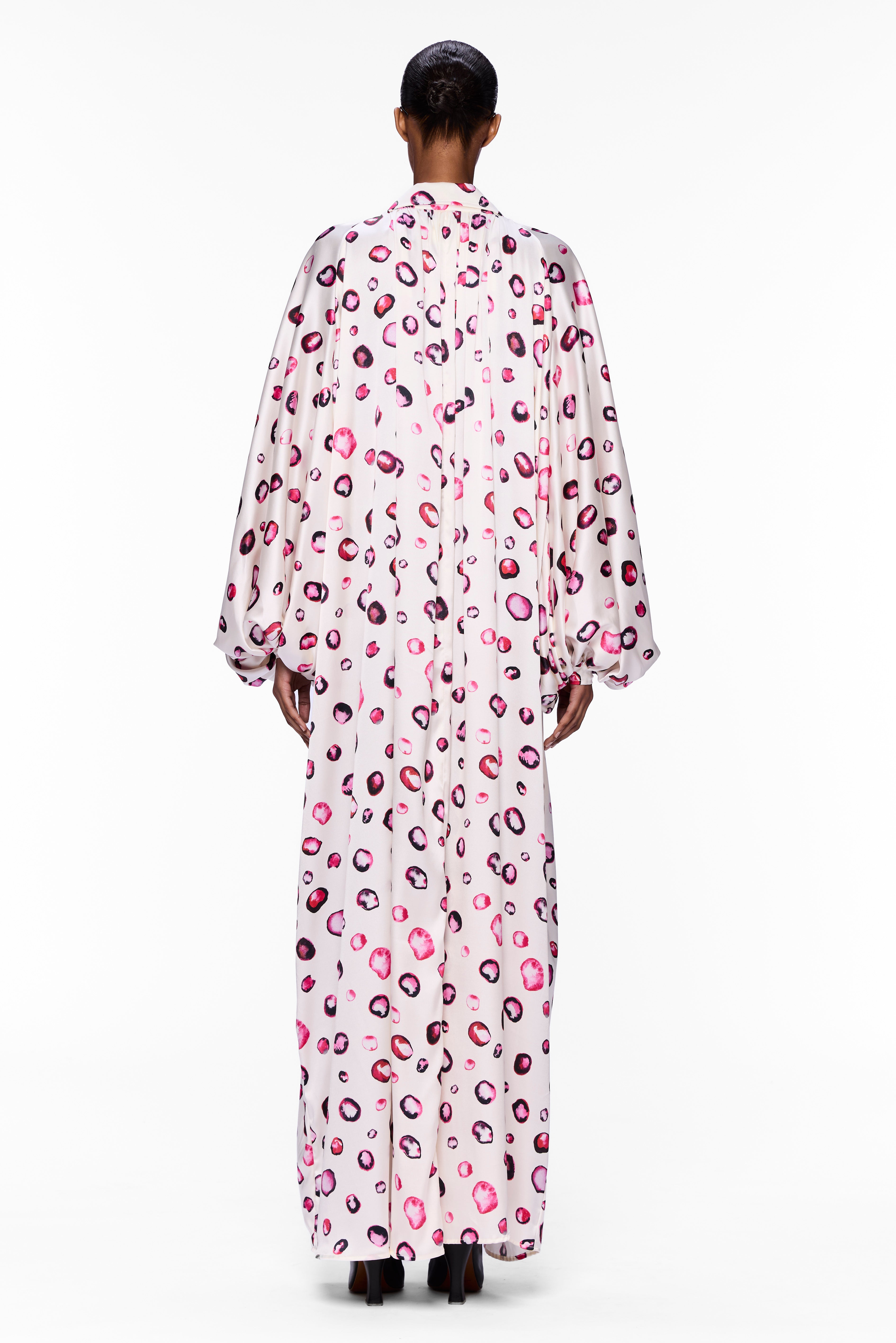 The Touareg Dress with Balloon Sleeve : Silk