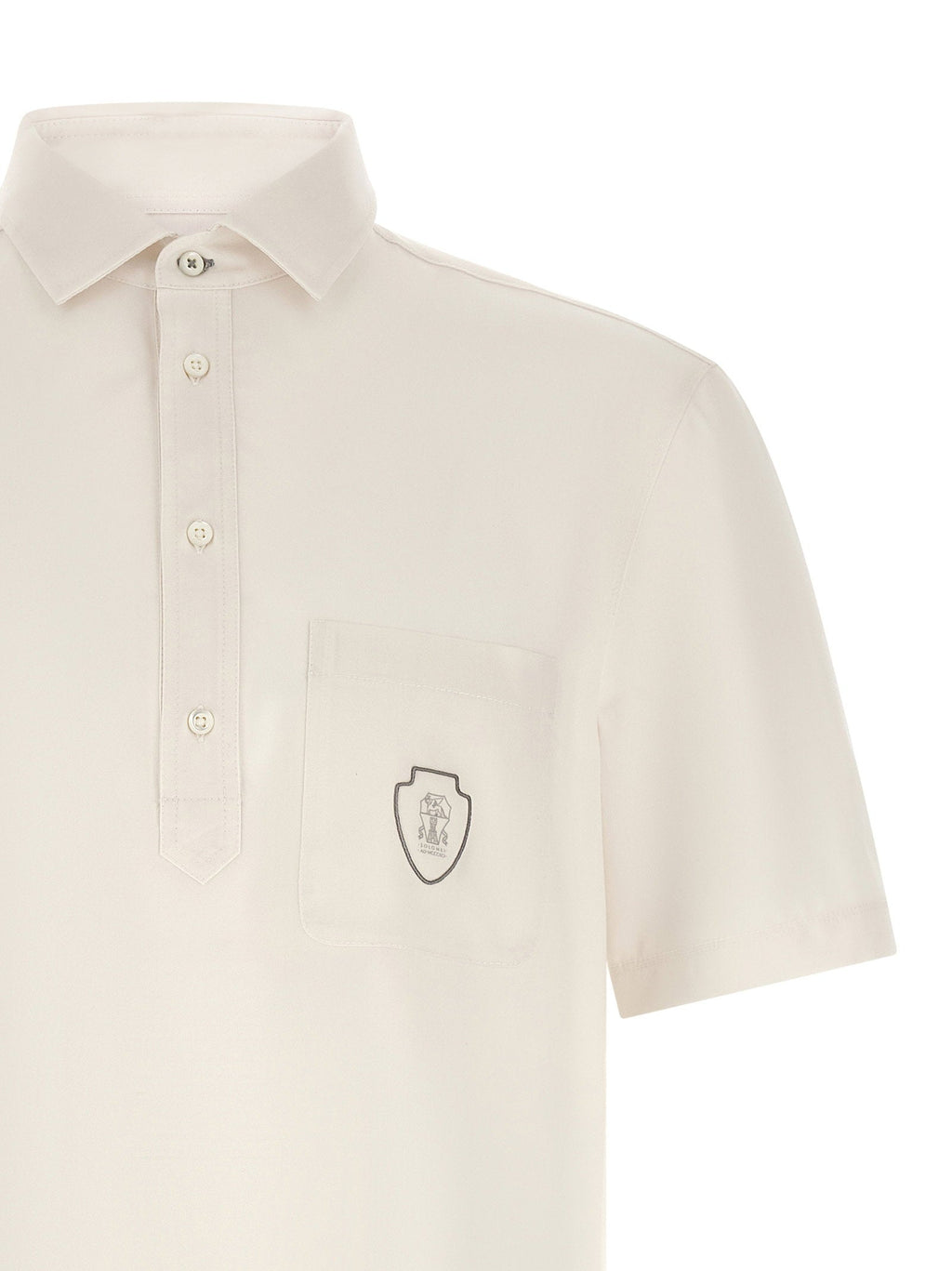 Brunello Cucinelli Brunello Cucinelli Heraldic Logo Polo Shirt