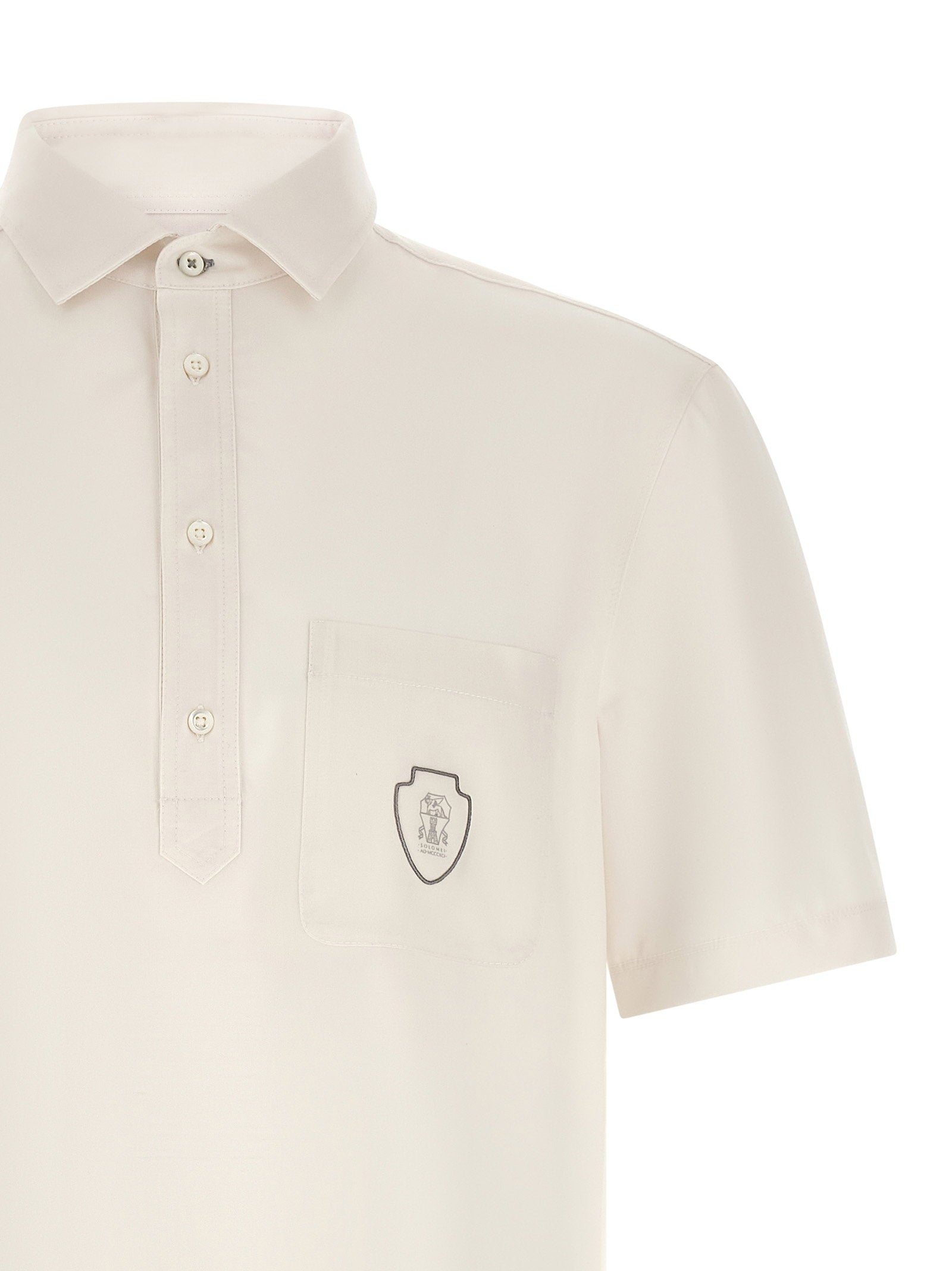 Brunello Cucinelli Brunello Cucinelli Heraldic Logo Polo Shirt