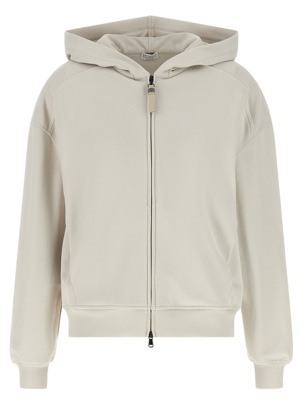 Brunello Cucinelli Brunello Cucinelli Shiny Zipper Pull Hoodie