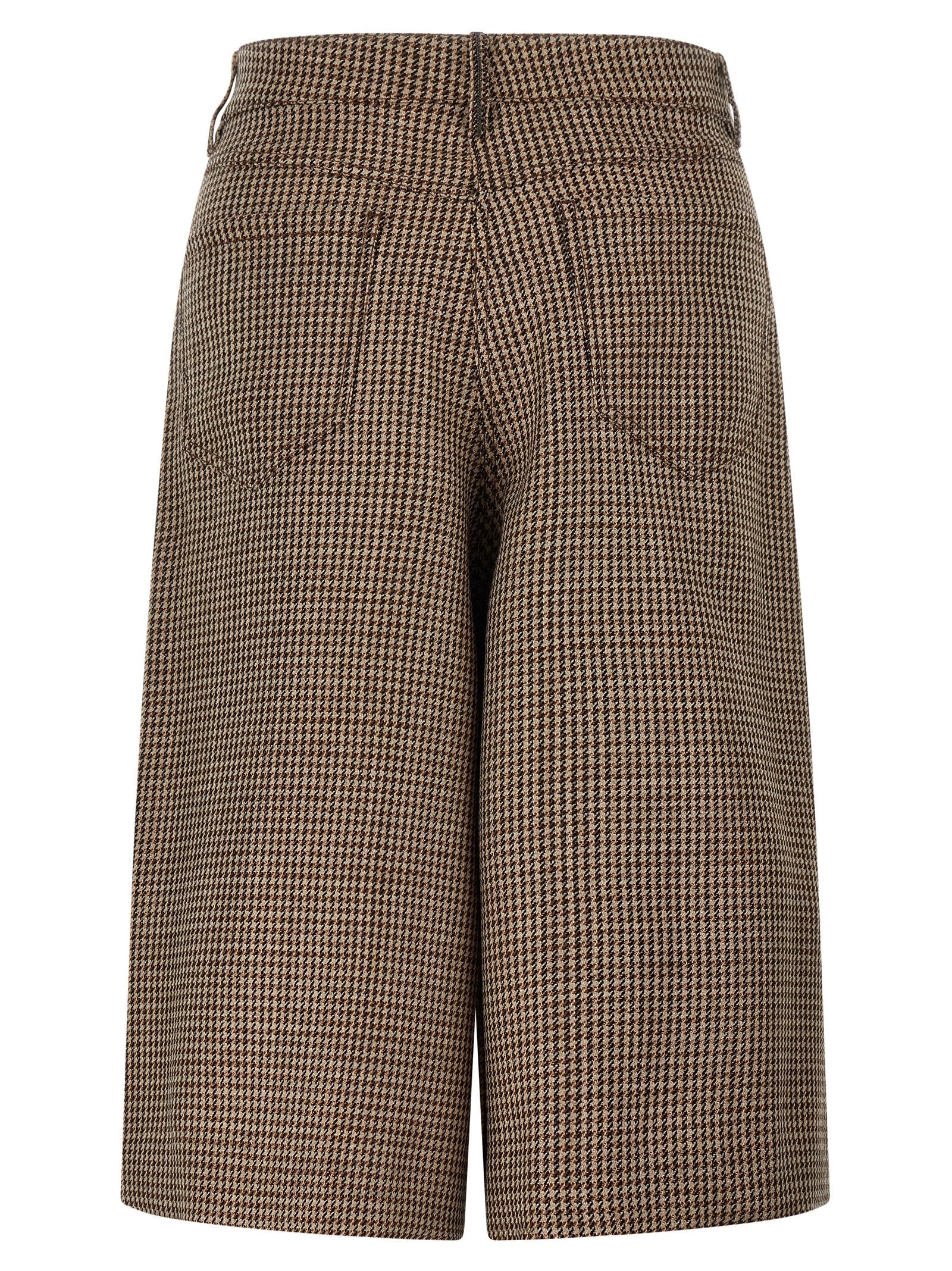 Brunello Cucinelli Brunello Cucinelli Prince Of Wales Lamé Bermuda Shorts