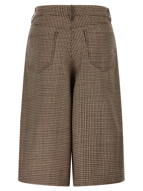 Brunello Cucinelli Brunello Cucinelli Prince Of Wales Lamé Bermuda Shorts