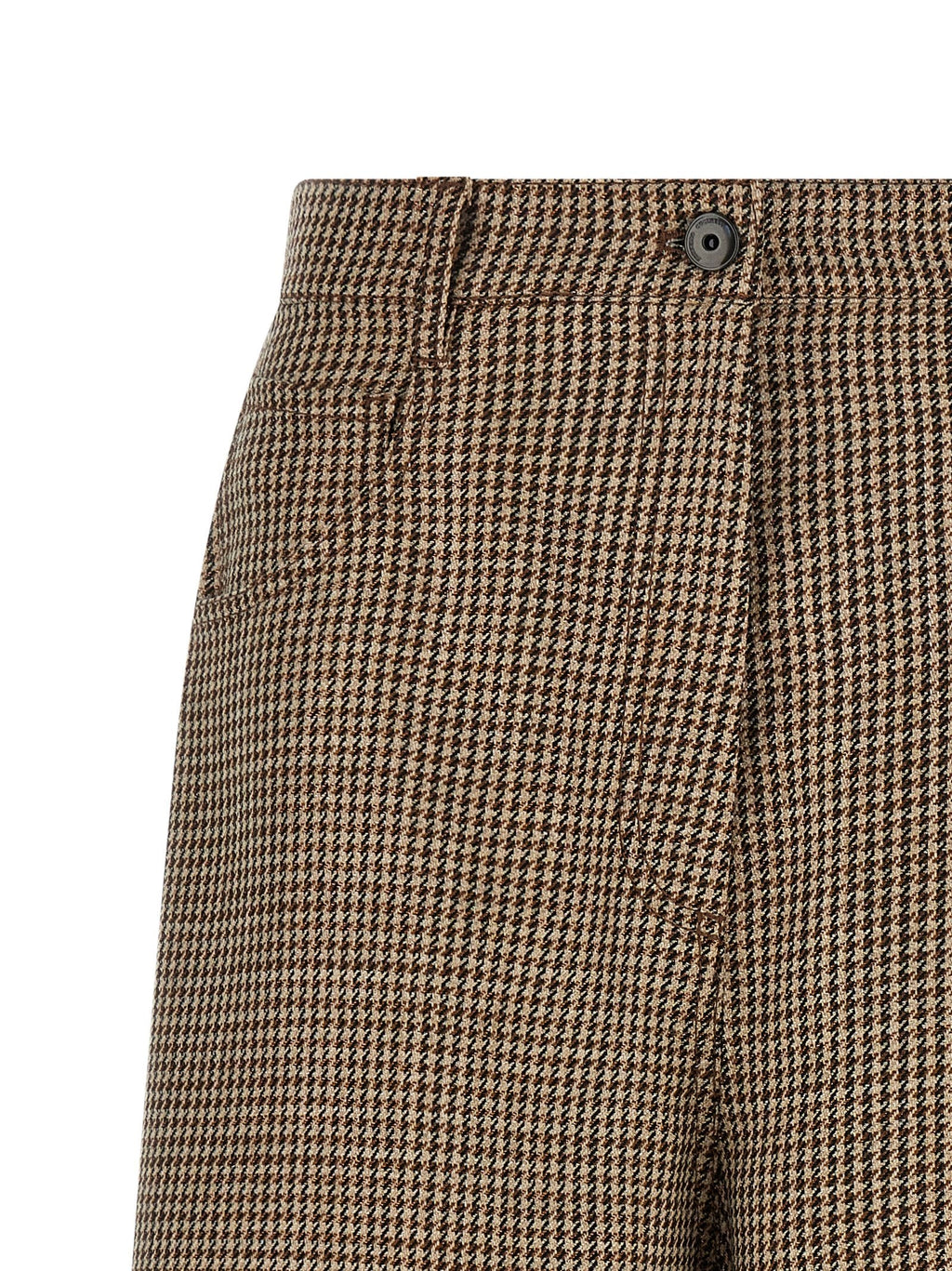 Brunello Cucinelli Brunello Cucinelli Prince Of Wales Lamé Bermuda Shorts