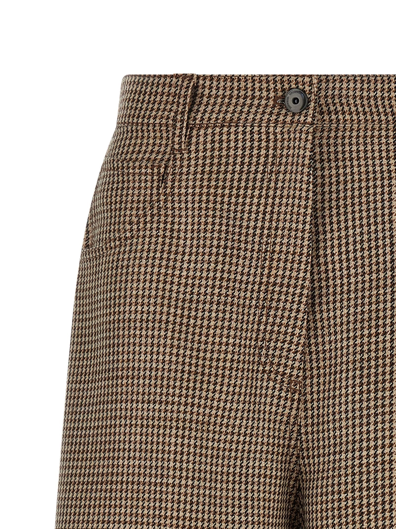 Brunello Cucinelli Brunello Cucinelli Prince Of Wales Lamé Bermuda Shorts
