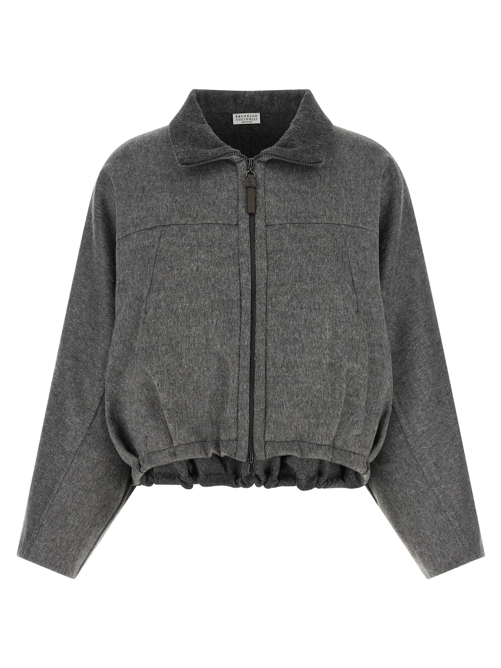 Brunello Cucinelli Brunello Cucinelli Shiny Zipper Pull Jacket
