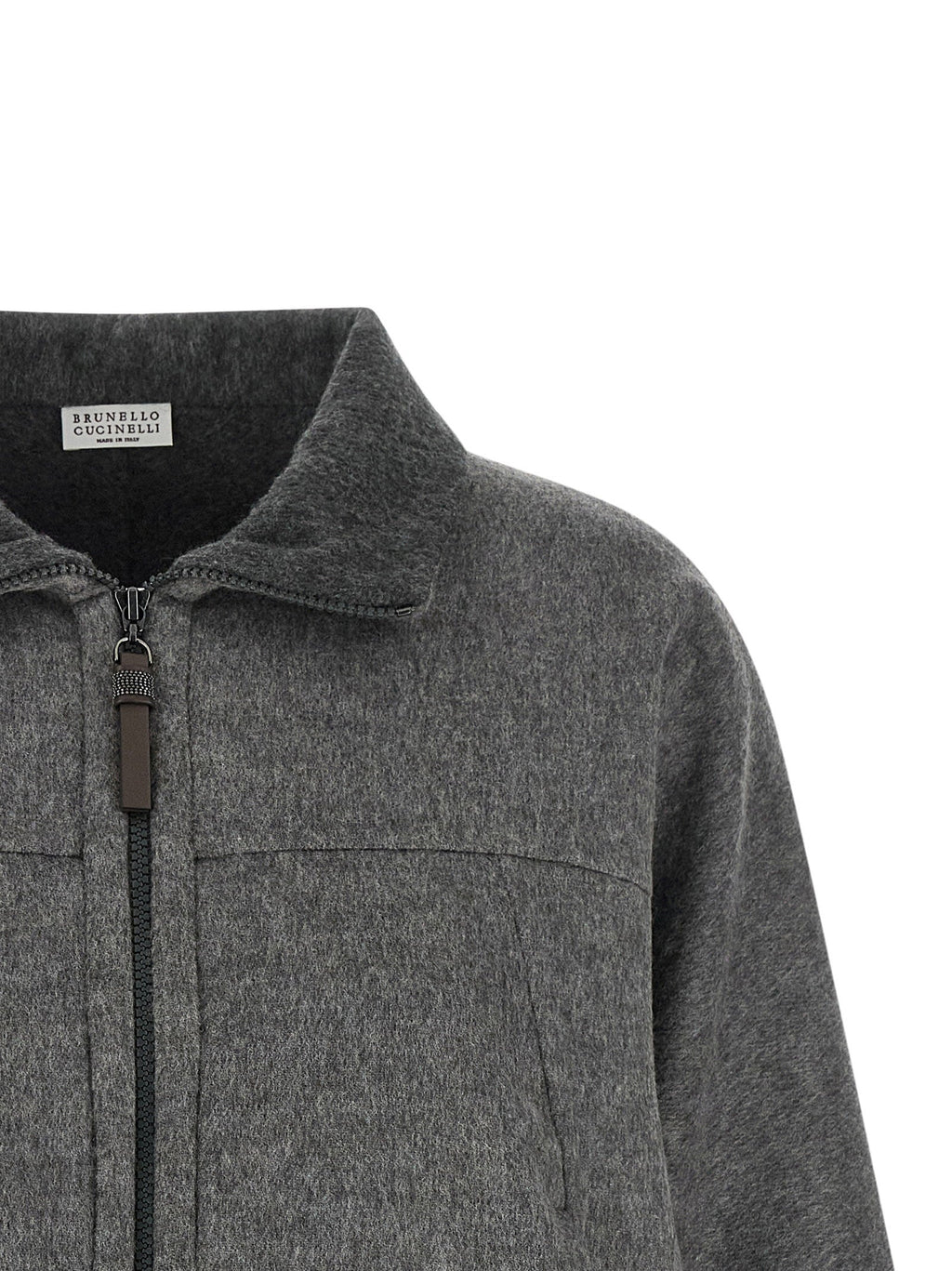 Brunello Cucinelli Brunello Cucinelli Shiny Zipper Pull Jacket