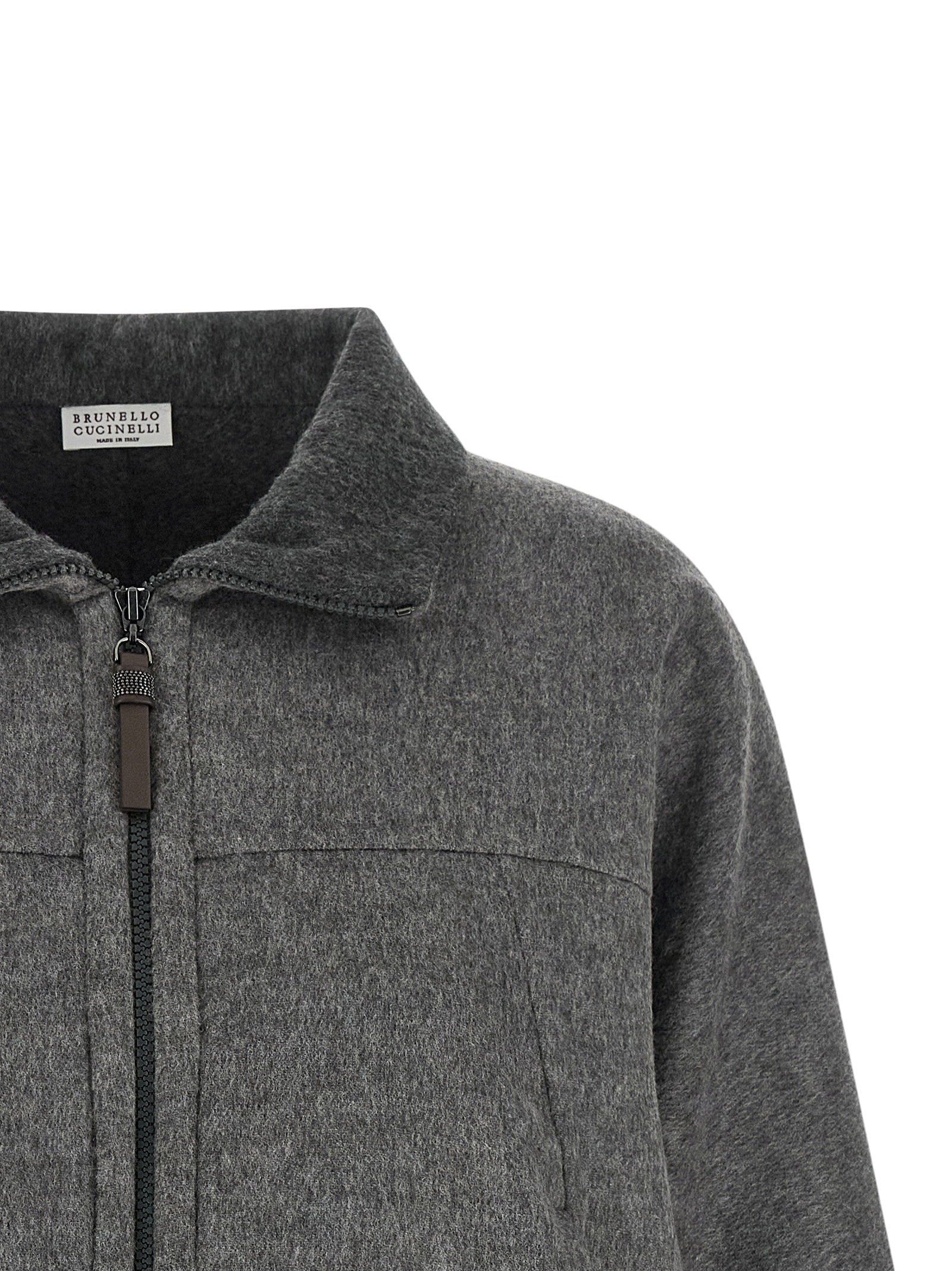 Brunello Cucinelli Brunello Cucinelli Shiny Zipper Pull Jacket