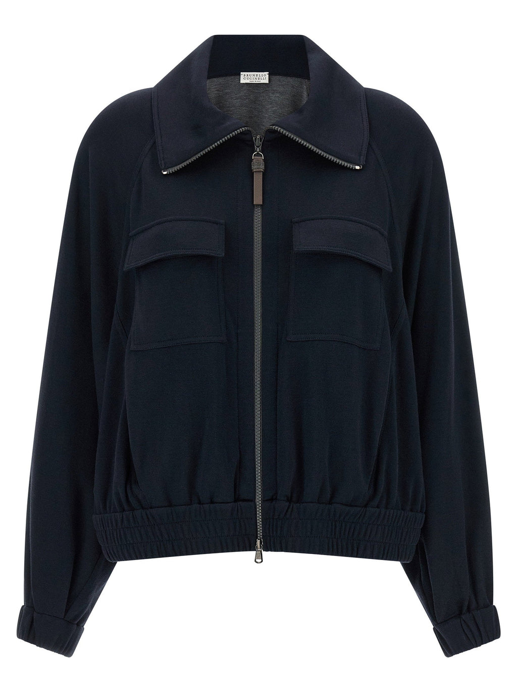 Brunello Cucinelli Brunello Cucinelli Shiny Zipper Pull Sweatshirt