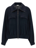 Brunello Cucinelli Brunello Cucinelli Shiny Zipper Pull Sweatshirt