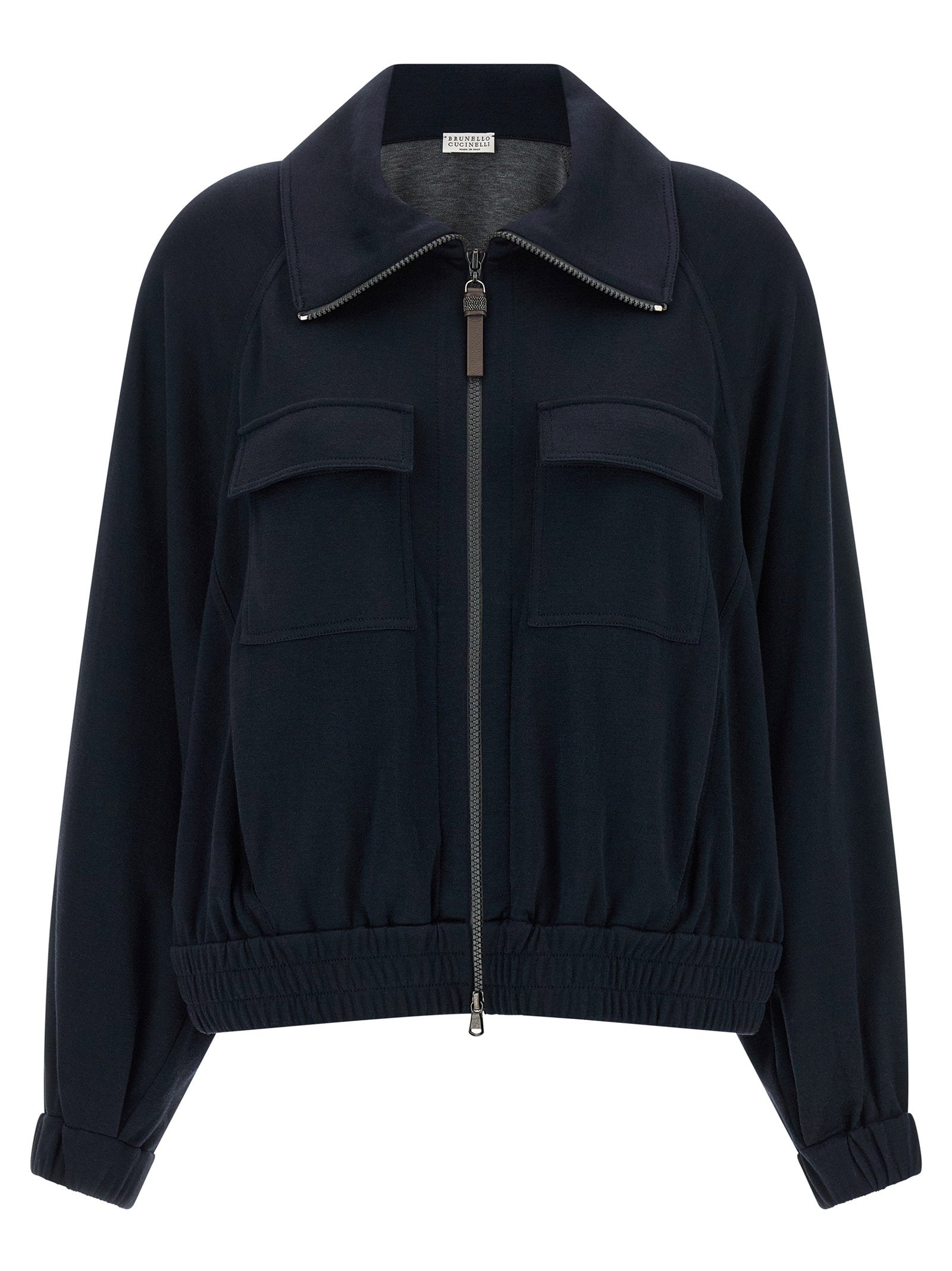 Brunello Cucinelli Brunello Cucinelli Shiny Zipper Pull Sweatshirt