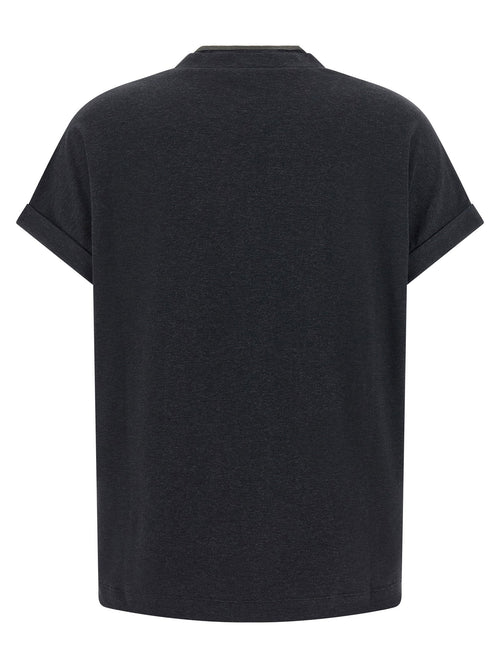 Brunello Cucinelli Brunello Cucinelli Shiny Trims T-shirt