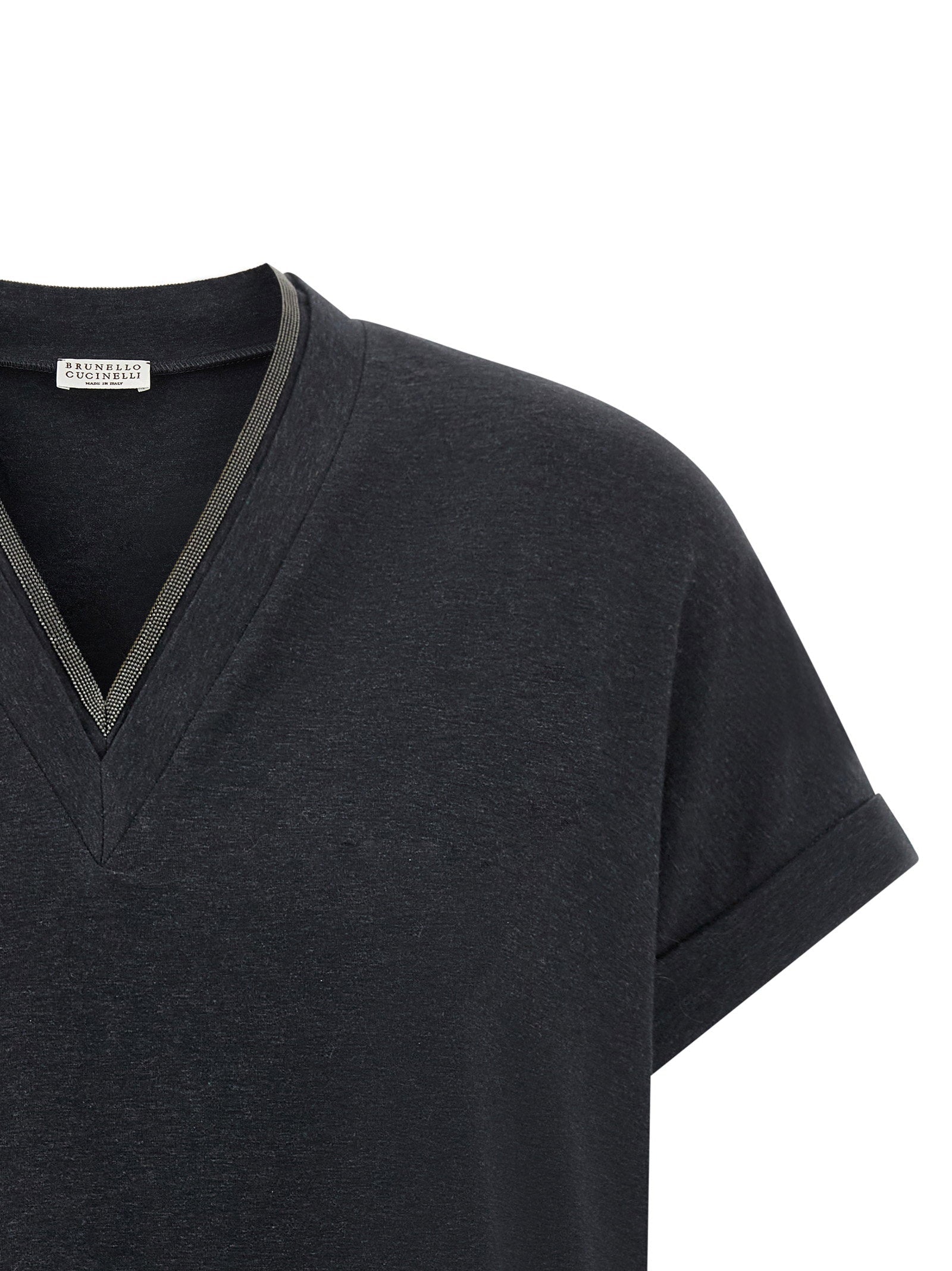 Brunello Cucinelli Brunello Cucinelli Shiny Trims T-shirt
