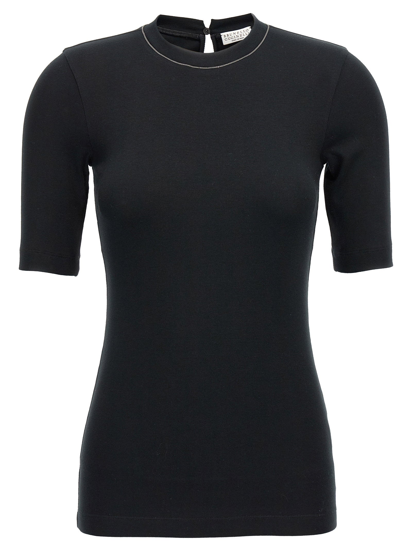 Brunello Cucinelli Brunello Cucinelli Monile Ribbed T-shirt