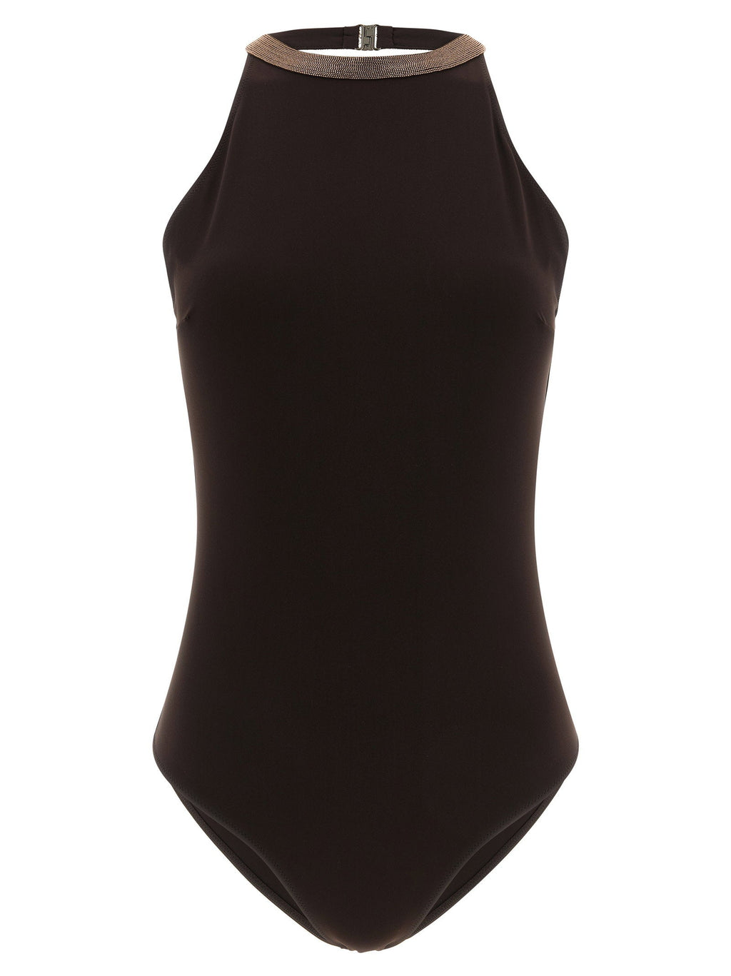 Brunello Cucinelli Brunello Cucinelli Precious Collar One-piece Swimsuit