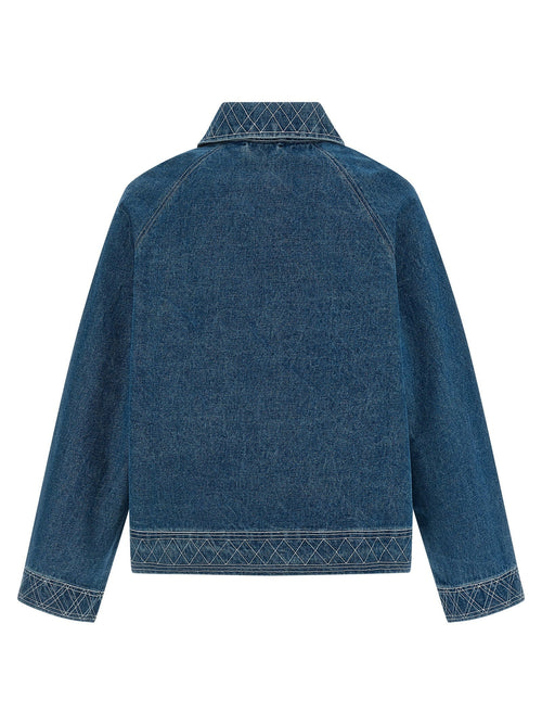 Bode Bode Embroidery Denim Jacket