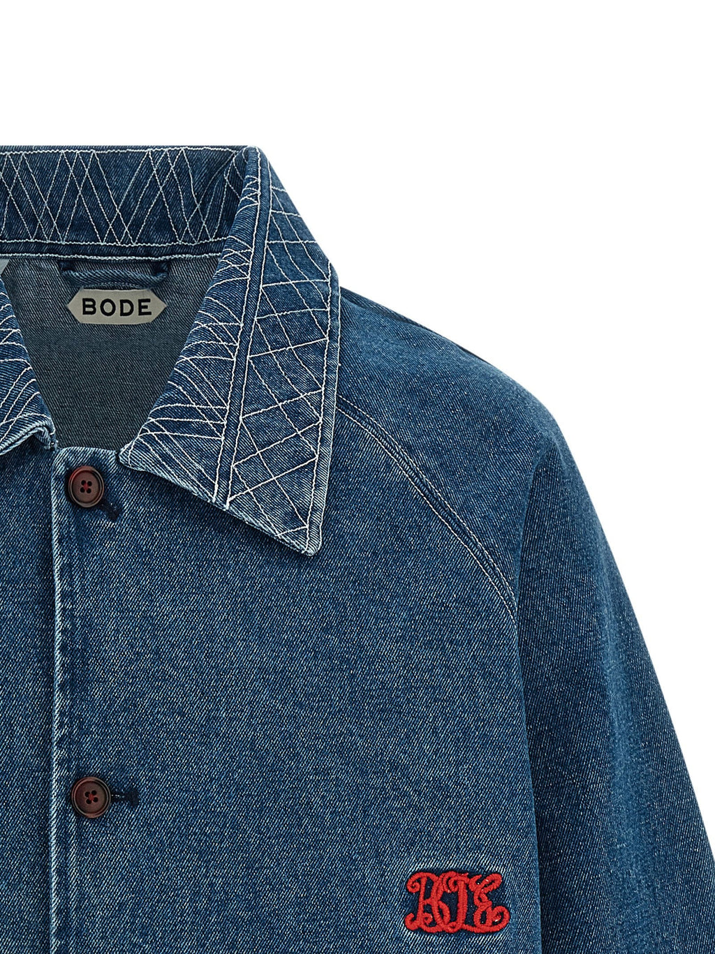 Bode Bode Embroidery Denim Jacket