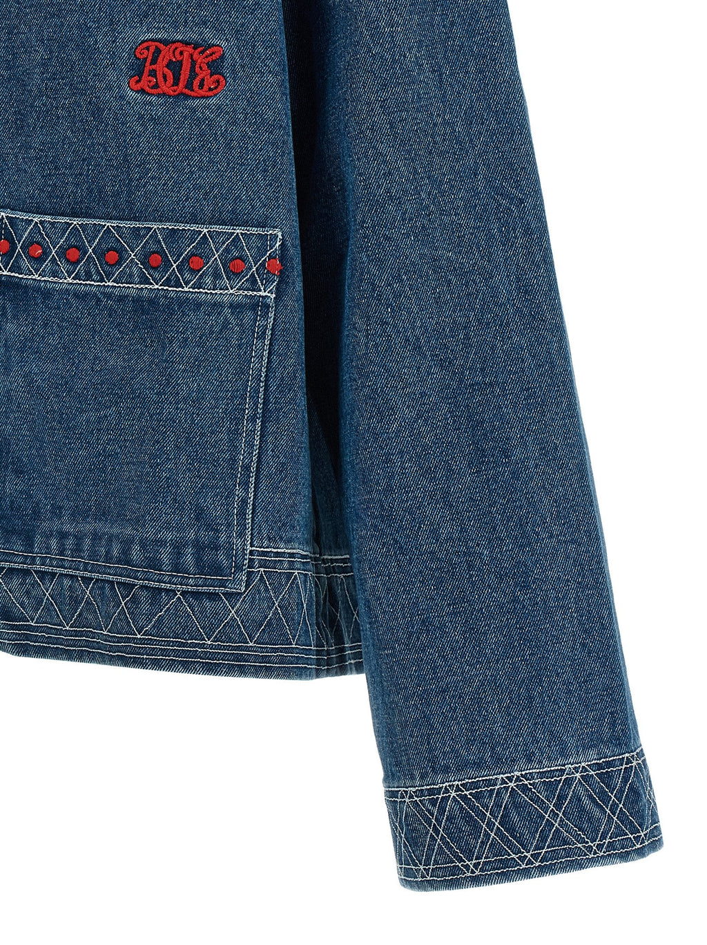 Bode Bode Embroidery Denim Jacket