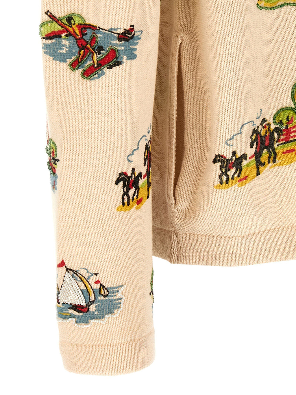 Bode Bode Beaded Camp Cardigan