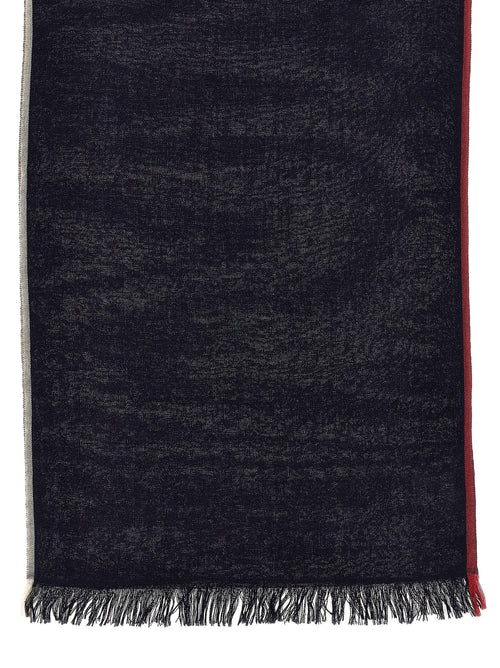 Brunello Cucinelli Brunello Cucinelli Contrast Border Scarf