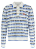 Casablanca Casablanca Tuck Stitch Long Sleeve Polo Shirt