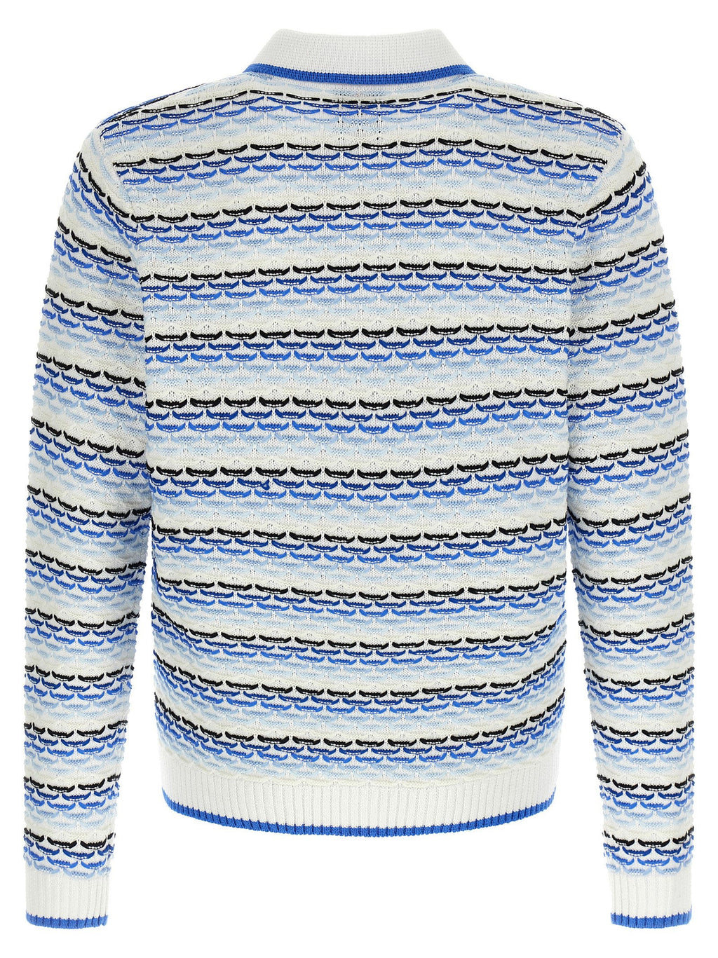 Casablanca Casablanca Tuck Stitch Long Sleeve Polo Shirt