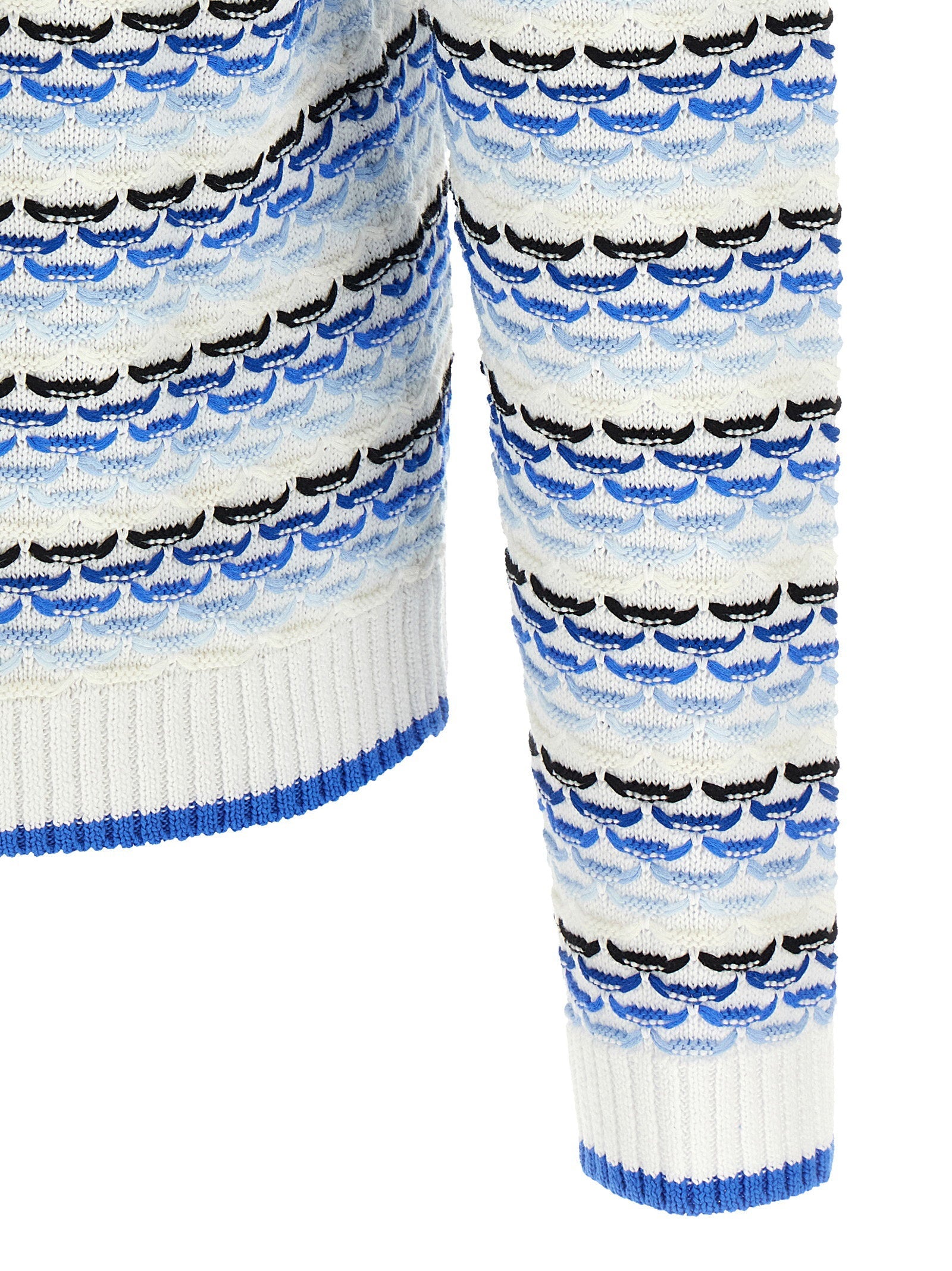 Casablanca Casablanca Tuck Stitch Long Sleeve Polo Shirt