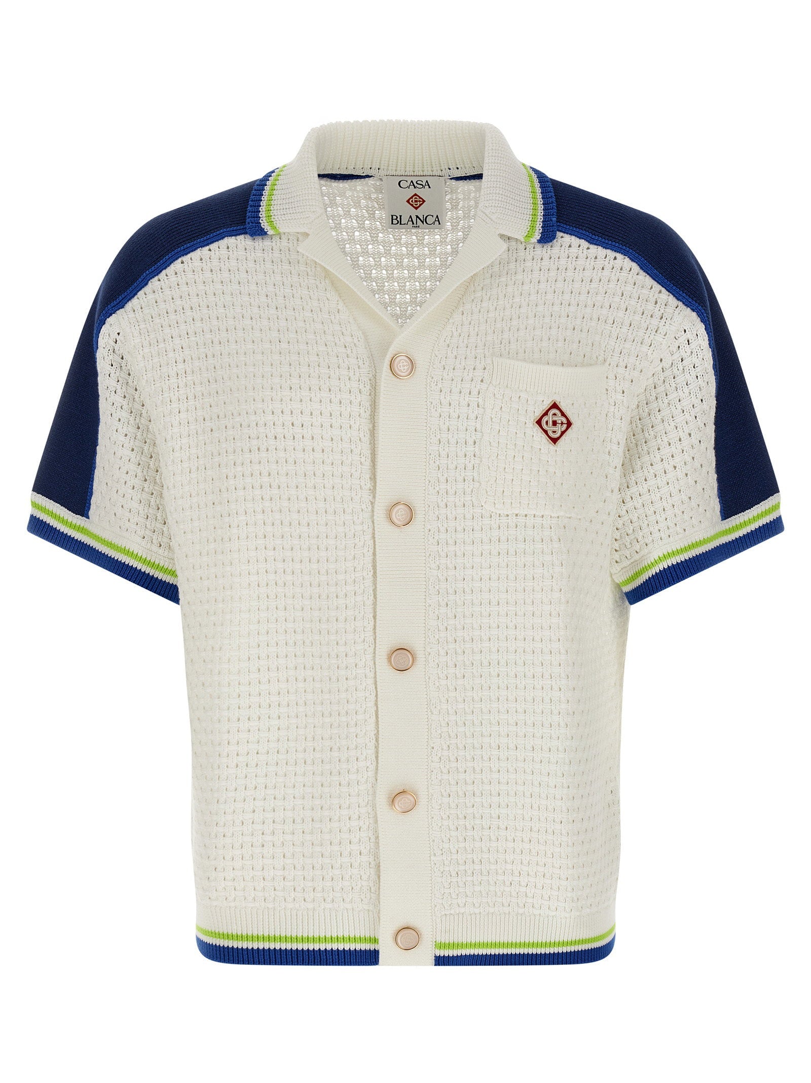 Casablanca Casablanca Tennis Cotton Crochet Shirt