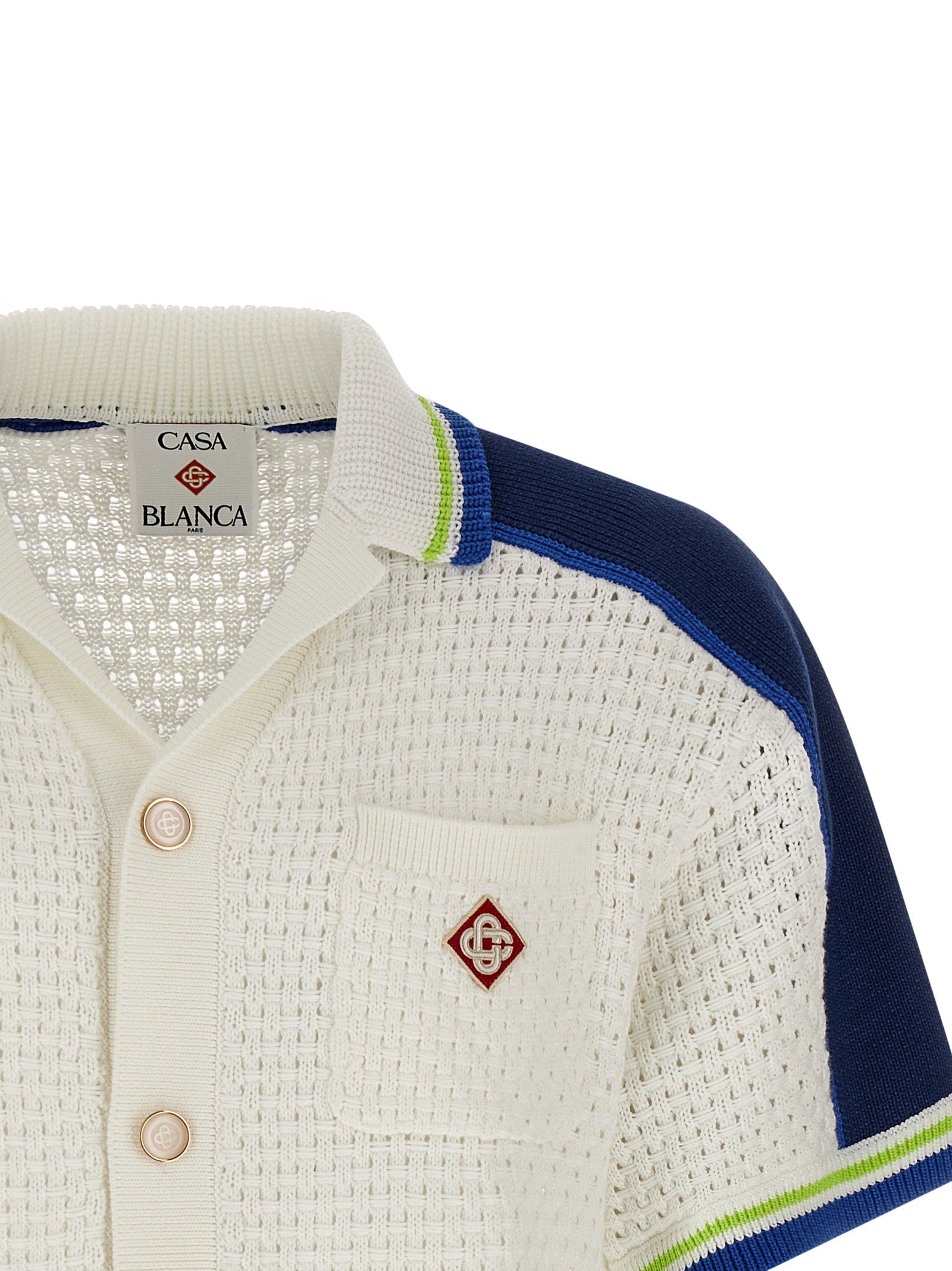 Casablanca Casablanca Tennis Cotton Crochet Shirt