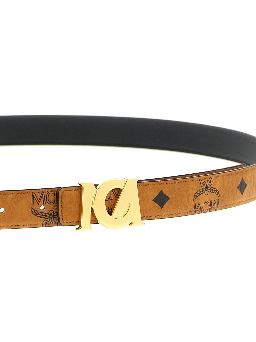 Mcm Mcm Logo Buckle Belt.