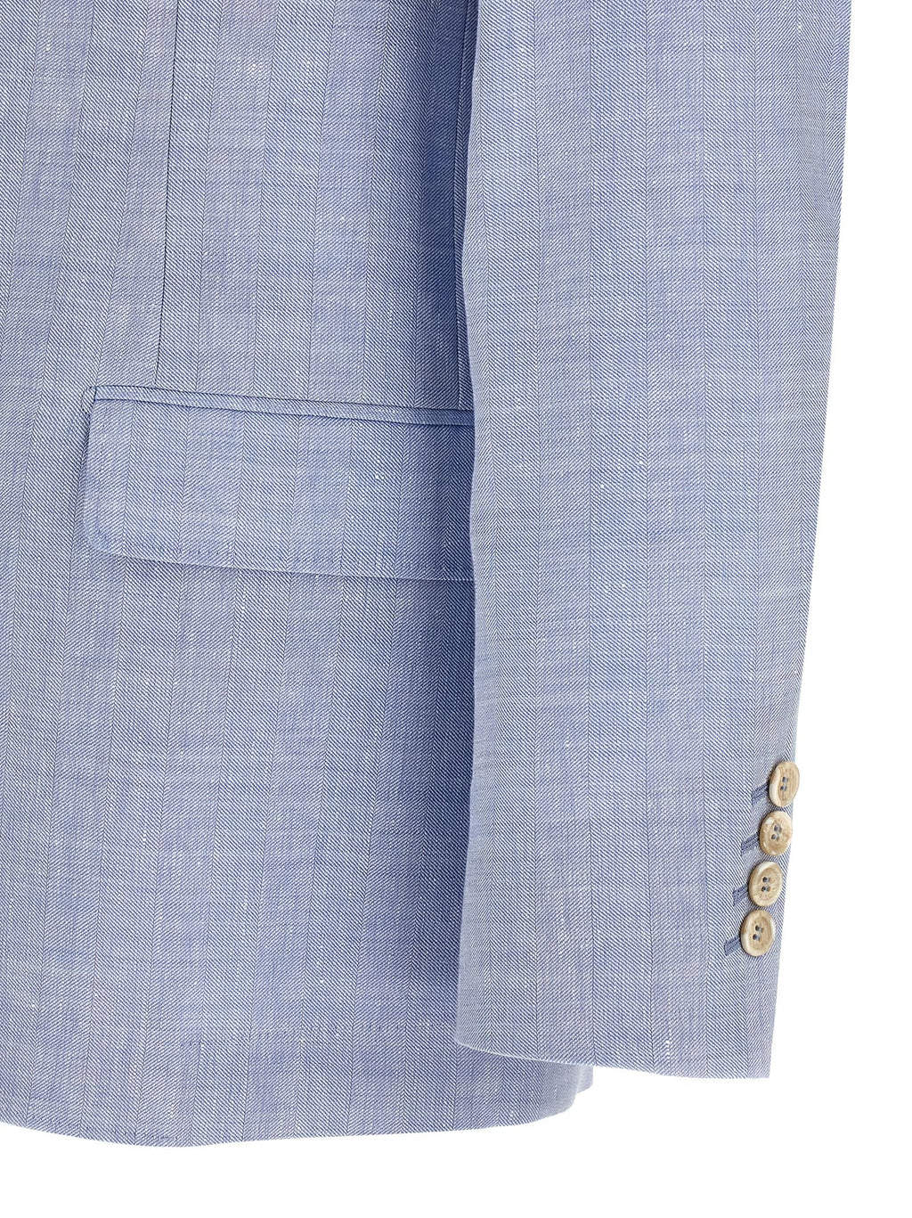 Brunello Cucinelli Brunello Cucinelli Linen And Wool Chevron Blazer