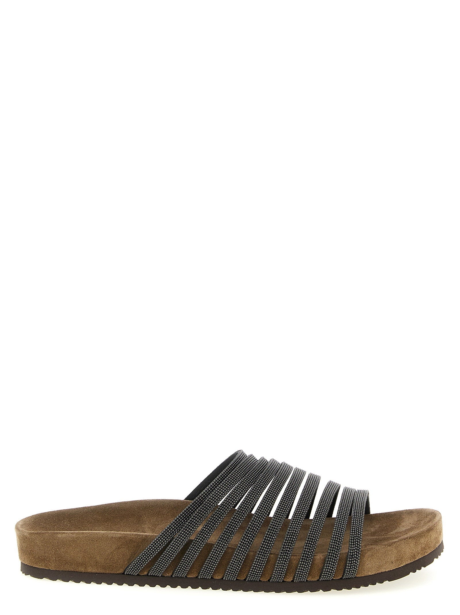 Brunello Cucinelli Brunello Cucinelli Precious Straps Slides